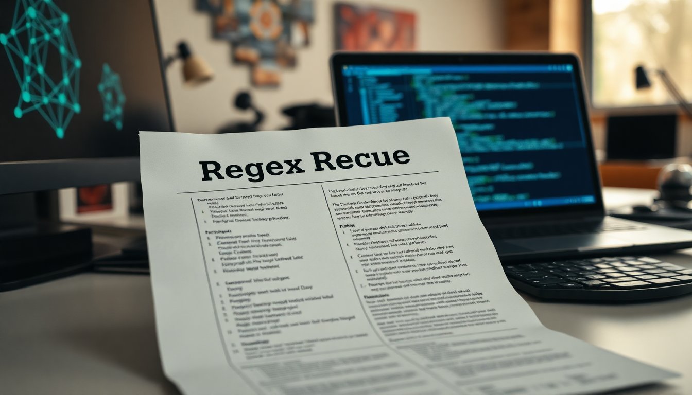 Regex Rescue Card: The Only Regex Cheat Sheet You'll Actually Use (And Remember)