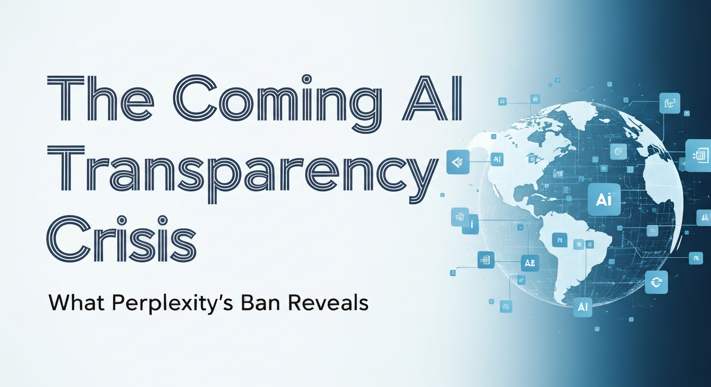 The Coming AI Transparency Crisis: What Perplexity's Ban Reveals About Our Future