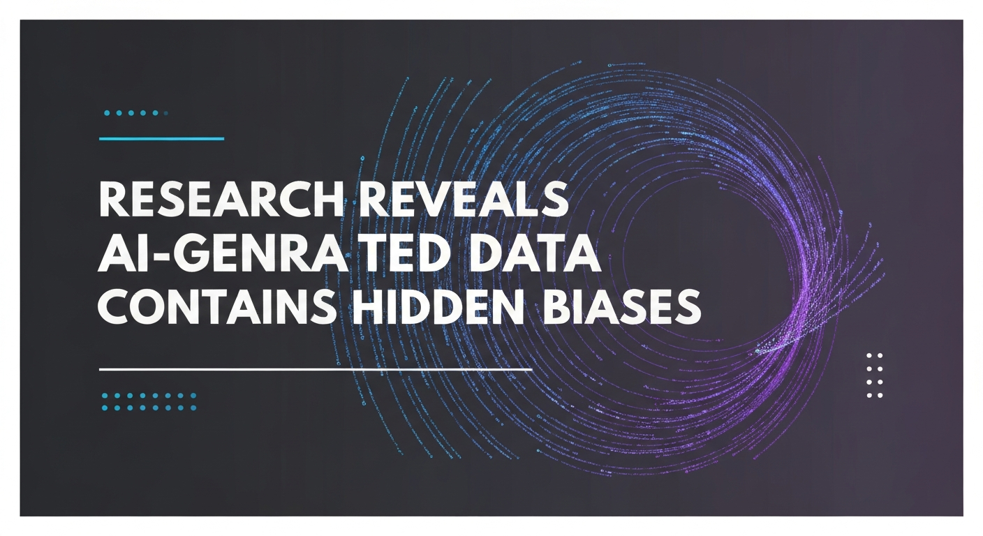 Research Reveals AI-Generated Data Contains Hidden Statistical Biases