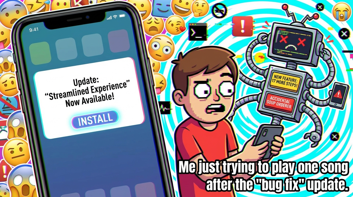 When Your App Update Feels Like a Bad First Date 😬 We Get It