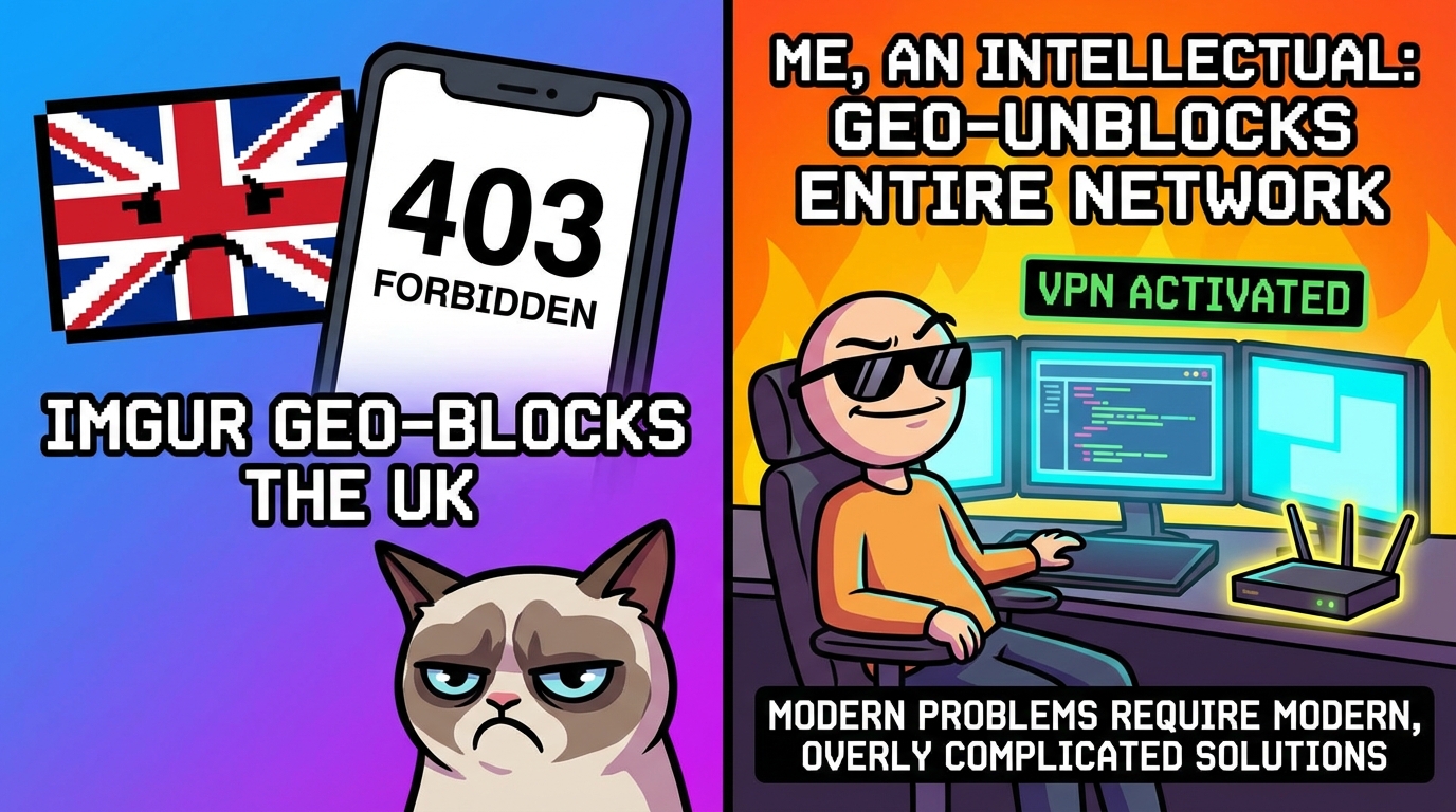 When Imgur Blocked My Country, I Unblocked the Entire Internet 😂🌐